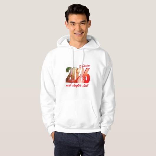 2026 NEW YEAR ADULT PULLOVER HOODIE (Voorkant volledig)