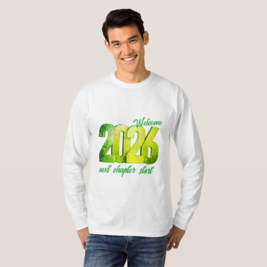 2026 NEW YEAR BASIC LONG SLEEVE T-Shirt (Voorkant volledig)