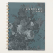 2026 New Year Green Minimal Floral Abstract Chic Planner (Voorkant)