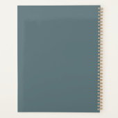 2026 New Year Green Minimal Floral Abstract Chic Planner (Achterkant)