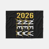 2026 New Year New Grace New Praise New Year's Eve  Fleece Deken (Voorkant (Horizontaal))