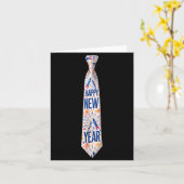 2026 New Year’s Party Fireworks Funny Celebration Kaart (Gele Bloem)