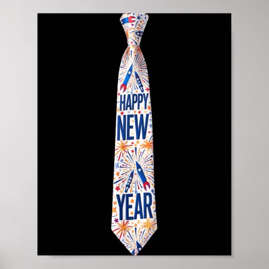 2026 New Year’s Party Fireworks Funny Celebration  Poster (Voorkant)