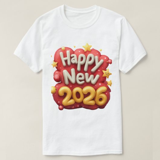 2026 new year  t-shirt (Design voorkant)