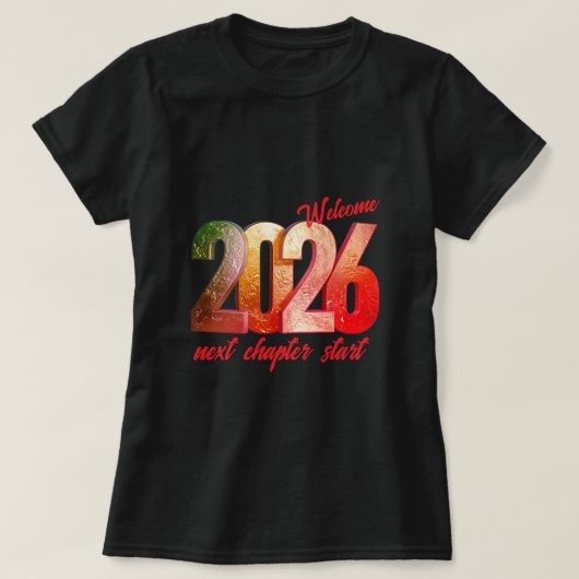 2026 NEW YEAR WOMENS BASIC T-SHIRT (Design devant)