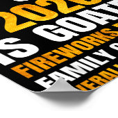 2026 New Year's Bruh No Cap Countdown Bussin Funny Poster (Hoek)