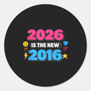 2026 Nieuw 2016 Internet Nostalgie Ronde Sticker