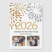 2026 Nieuwjaar Feestelijk Vuurwerk 2 Foto Magnetis (Voorkant)