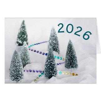 2026 nieuwjaar & kerstbomen rhinestones wens