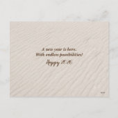 2026 Nieuwjaar Tropical Ocean Beach Feestdagenkaart (Achterkant)