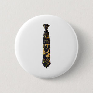 2026 Nieuwjaarsfeest Grappig Vuurwerk Feest Oud en Ronde Button 5,7 Cm