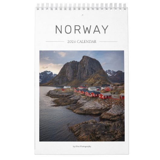 2026 Noorwegen landschapsfoto Kalender (Hoes)