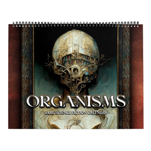 2026 Organismes 2 Surreal Dark Sci-Fi Calendrier (Protection)