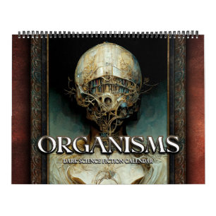 2026 Organismes 2 Surreal Dark Sci-Fi Calendrier