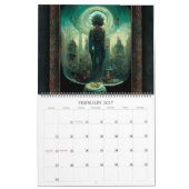 2026 Organismes Surreal Dark Sci-Fi Calendrier (Feb 2027)