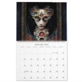 2026 Organismes Surreal Dark Sci-Fi Calendrier (Jan 2027)