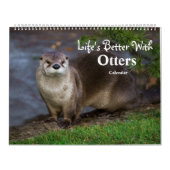 2026 Otters Up Close - Calendrier Courte-Claed (Protection)