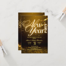 2026 Oud en Nieuw-feest Goud Glitter Zwart