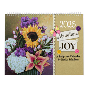 2026 Overvloedige Vreugde Schriftkalender Kalender