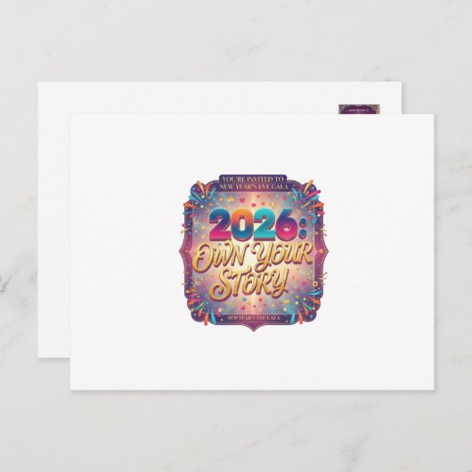 2026: Own Your Story Invitations (Devant / Derrière)