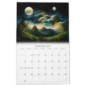 2026 Paysages lunaires 2 Calendrier (Feb 2027)