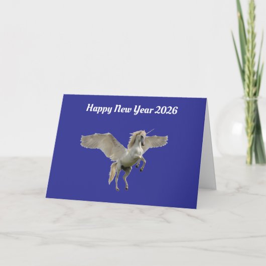 2026 Pegasus Holiday Card Feestdagen Kaart (Voorkant)