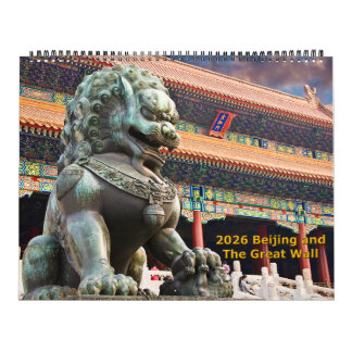 2026 Peking en de Grote Muur Agenda Kalender