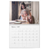 2026 Personalized Family Simple Minimalist  Kalender (Feb 2027)