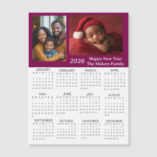 2026 Persoonlijke foto's mini kalender