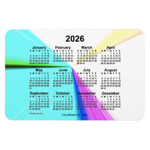 2026 Perspectiefpunt agenda van Janz 4x6 Magnet Magneet