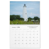 2026 : Phare de Caroline du Nord Calendrier Lg (Jan 2026)