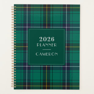 2026 Plaid Clan Henderson Tartan Checkered Planner