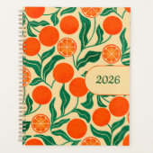 2026 Planner | Orange Citrus Botanical Design (Devant)