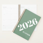 2026 Planner Spiral Bound Minimalist (Devant avec enveloppe)