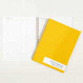 2026 Plans Tendance Gras Mustard Jaune Minimal (Devant avec enveloppe)