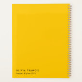 2026 Plans Tendance Gras Mustard Jaune Minimal (Dos)