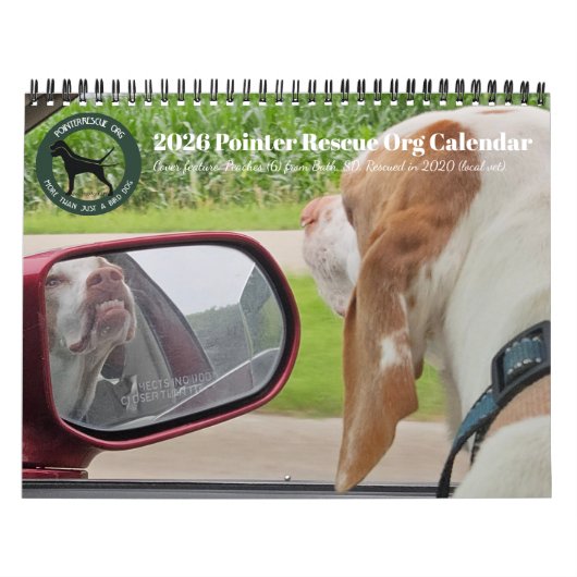 2026 Pointer Rescue Org Calendar Kalender (Hoes)