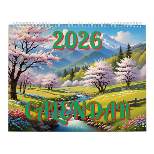 2026 Prachtige kalender (Hoes)
