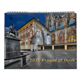 2026 Prague at Dusk Calendar Kalender