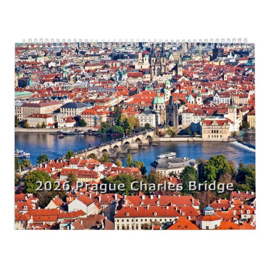 2026 Prague - Charles Bridge Calendar Kalender (Hoes)