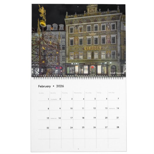 2026 Prague Old Town at Night Calendar Kalender (Feb 2026)