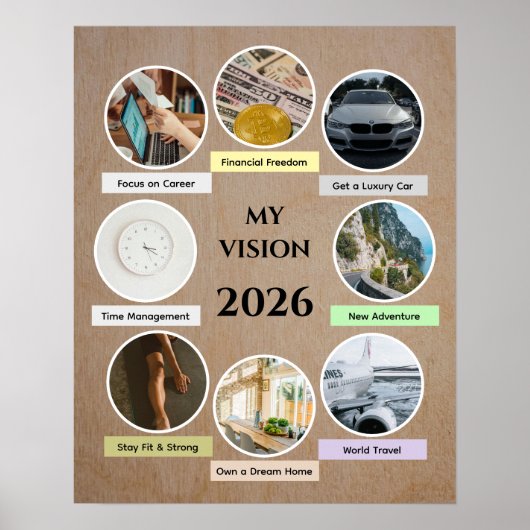 2026 Random Modern Circle Photo Vision Poster (Devant)
