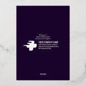 2026 Religieus kerstbeeld Grootschrift voor de Hee Folie Feestdagenkaart (Achterkant)