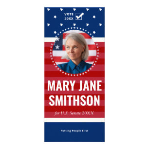 2026 Republikeinse GOP Amerikaanse vlag politieke  Reclamekaart