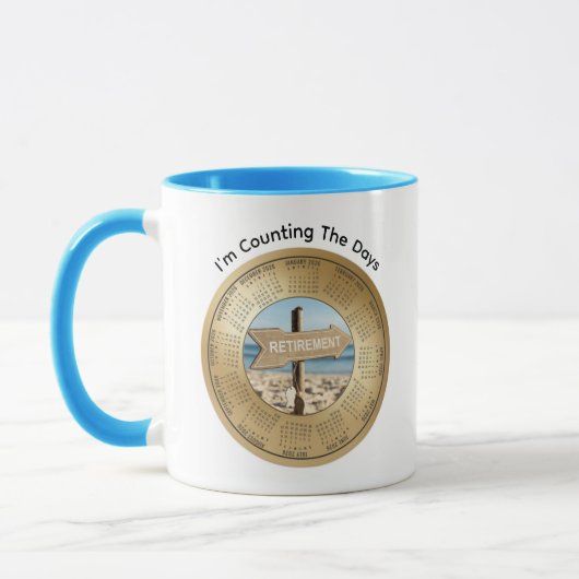2026 Retirement Calendar Coffee Mug (Gauche)