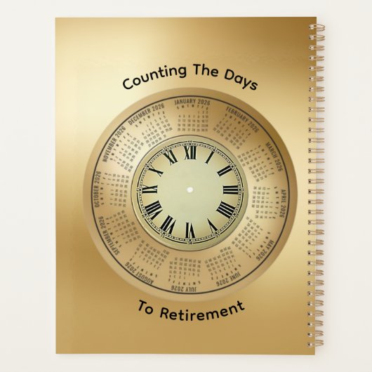 2026 Retraite Compter Les Jours Journal (Dos)