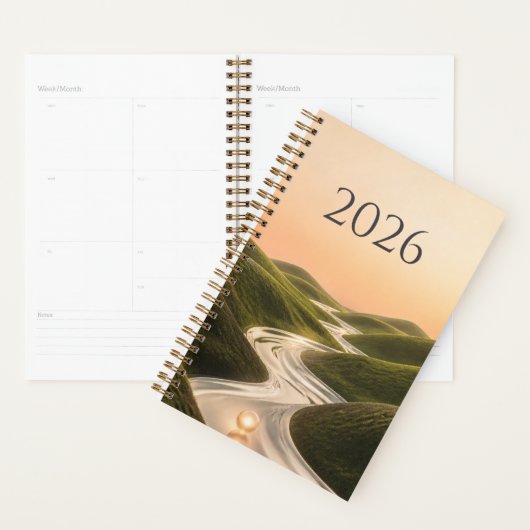2026 Rivière d'Argent Rêveuse Collines Vertes Mini (Devant avec enveloppe)