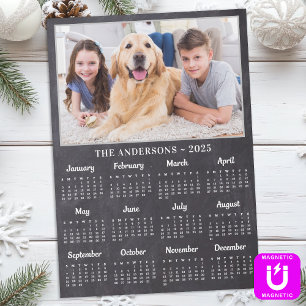 2026 Rustiek schoolbord gepersonaliseerde fotokale