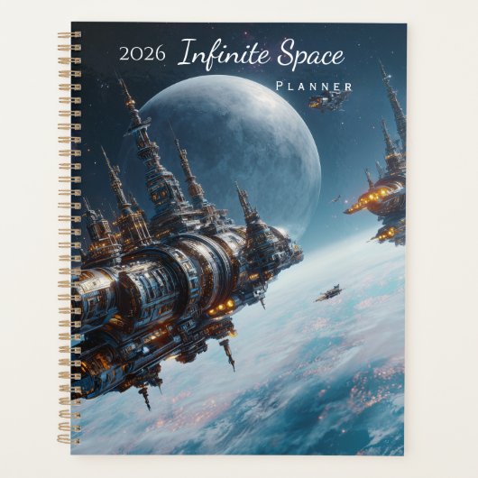 2026 Science Fiction Ruimteplanner Planner (Voorkant)