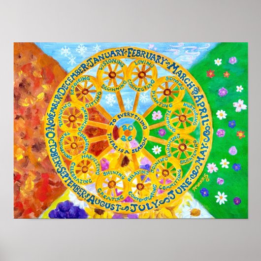 2026 Seasonal Calendar Poster (Devant)